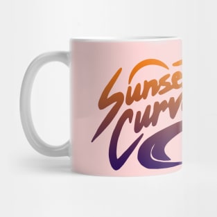 sunset curve Mug